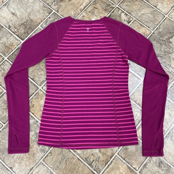Ivivva By lululemon athletica Long Sleeve Shirt with Thumbholes, Fuchsia - Picture 2 of 6